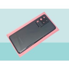 Tkgz Samsung Galaxy S20 ULTRA Arka Pil Batarya Kapağı Kapak ( Full Kamera Lensli ) SİYAH