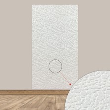 Tink 3D Kendinden Yapışkanlı Akustik Keçe Panel Leopar Desenli 52X98 cm 10 Adet(5 M²) Beyaz