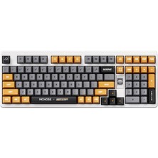 Mchose x Unbox Therapy UT98 Retro Therapy %98 Silent Peach V3 Switch Hotswap Rgb Kablosuz Ingilizce Mekanik Gaming Klavye (HW-UT98-4)