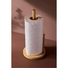 Perotti Bambu Yuvarlak Kağıt Havluluk 14 cm Pratik Kullanım Ergonomik Mutfak Havluluğu