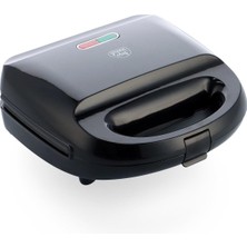 Özbience Siyah 750W Tost Waffle Panini Makinesi, Pratik ve Şık Tasarım