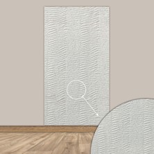 Tink 3D Kendinden Yapışkanlı Akustik Keçe Panel Duvar Kağıdı Desenli 52X98 cm 2 Adet(1 M²) Beyaz