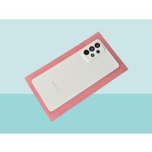 Tkgz Samsung Galaxy A73 Arka Pil Batarya Kapağı Kapak ( Full Kamera Lensli ) BEYAZ