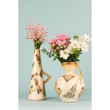 HMY Design Festin 2'li Handmade Dekoratif Seramik Vazo