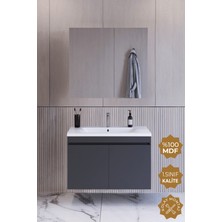 Teta Home Tokyo 80 cm Mdf Banyo Dolabı Seti