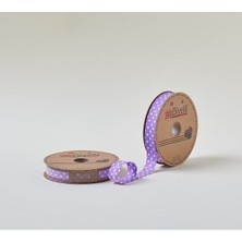 Nuvigo Biye Büyük Puanlı Katlı A18 Mor 2 Cm 25 Metre %65 Koton %35 Polyester