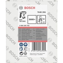 Bosch TK40 25G Dar Zımba Teli 5,8X25 mm 2608200702