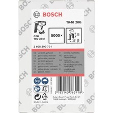 Bosch TK40 20G Dar Zımba Teli 5,8X20 mm 2608200701