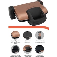 Özbience Çıkarılabilir Plakalı Tost ve Izgara Makinesi, 1800W, Isı ve Kademe Ayarı