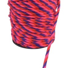 Nuvigo Bileklik Ipi, Hediye Paketleme Ipi, Şans, Bereket, Aşk, Şifa, Güç 10 mm Pamuk  10 Metre Fuşya