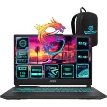 MSI Msı Cyborg 15 A13VE-1252XTR I5-13420H 40 GB 2 Tb SSD RTX4050 15.6" Full Hd Gaming Laptop +Okatech Çanta