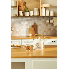 Özbience Şık Retro Ahşap Su Isıtıcı 2200W, Güçlü ve Estetik Tasarım