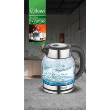 Özbience Çelik Tabanlı Cam Su Isıtıcı Kettle, Şık ve Dayanıklı Tasarım