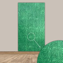 Tink 3D Kendinden Yapışkanlı Akustik Keçe Panel Dalgalı Desenli 52X98 cm 10 Adet(5 M²) Yeşil
