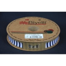 Nuvigo Biye Kalın Çizgili Katlı F04 Lacivert 2 Cm 25 Metre %65 Koton %35 Polyester