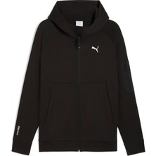 Puma Erkek Siyah Puma Pumatech Fz Hoodie Erkek Siyah Fermuarlı Hoodie
