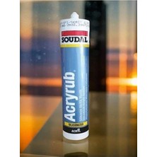 Soudal Silikonize Akrilik Mastik Antrasit Gri 500GR