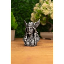 Makerpax Freya Doğanın Işığı Tanrıçası Büstü 12CM | Nord Mitolojisi Figürü | El Işçiliği Koleksiyon Heykeli | Freya Norse Goddess Bust