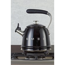 Özbience Siyah 50's Style Set Üstü Düdüklü Kettle 2.3 Lt, Pratik ve Şık Tasarım