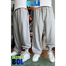 Vladivosto 2’li Paket Bol Kalıp Baggy Oversize Büyük Beden Stoper Paça Unisex Eşofman Altı