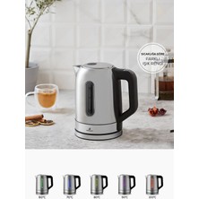 Özbience Inox Çelik Sıcaklık Ayarlı LED Işıklı Su Isıtıcısı Kettle 2200W