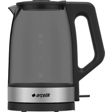 Arçelik Paslanmaz Çelik Cam Kettle, Şık ve Dayanıklı Elektrikli Su Isıtıcı