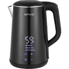 Onvo 1500 W Dijital Çelik Su Isıtıcı, Hızlı ve Güçlü Elektrikli Kettle
