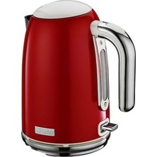 Özbience Kırmızı Retro 1.7l Su Isıtıcı, Şık ve Pratik Kullanım Için Ideal