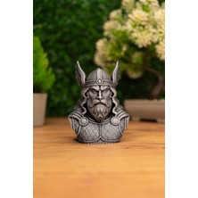 Makerpax Thor Gökgürültüsü Tanrısı Büstü 12CM | Nord Mitolojisi Figürü | El Işçiliği Koleksiyon Heykeli | Thor Norse God Bust