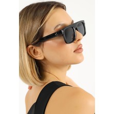 Lozzo Kadın Siyah Kare UV400 Güneş Gözlüğü 25-22 C2