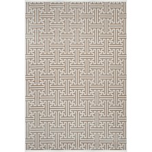 Cool Halı Lena Vizon Krem Halı Girift Desen Lazer Kesim Akrilik Halı Yazlık Salon Oturma Odası Makine Halısı