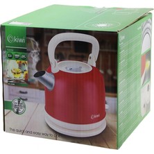 Özbience Kırmızı Nostalji Demlik ve Su Isıtıcı, 2.2l, 1800W, Paslanmaz Çelik