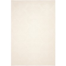 Cool Halı Lena Krem Bej Halı Akrilik Lazer Kesim Geometrik Desen Modern Oturma Odası Salon Yatak Odası Halısı