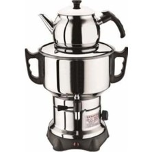 Özbience Mini Elektrikli Semaver ve Çay Makinesi 4,5 L Gümüş Renk