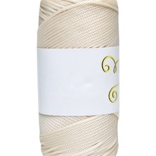 Nuvigo Makrome Ipi 3mm  Polyester Ekru