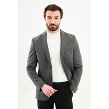 MCR Fitilli Slim Fit Mono Yaka Torba Cep Erkek Ceket