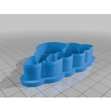 Akaslan Plastik Bulutlar ve Ay Kurabiye Kil Kesici