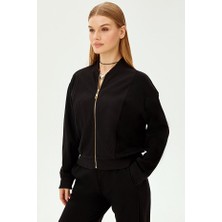 Allyco Gold Fermuarlı Pamuklu Regular Sweatshirt