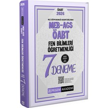 Pegem Akademi Yayıncılık 2026 MEB AGS ÖABT Fen Bilimleri Öğretmenliği Tamamı Çözümlü 7 Den