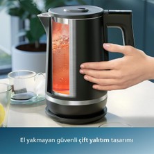 Özbience Şık Çelik Gövdeli 7000 Serisi Kettle, Dokunmatik Kontrol, Modern Tasarım