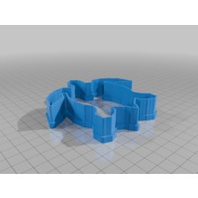 Akaslan Plastik Kaplumbağa Tarzı Kurabiye Kesici