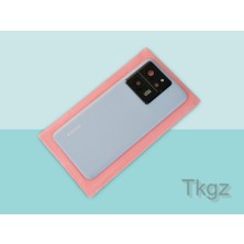 Tkgz Xiaomi Mi 13T PRO Arka Pil Batarya Kapağı Kapak ( Full Kamera Lensli ) PLASTİK MAVİ
