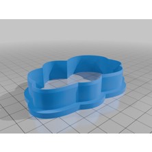 Akaslan Plastik 4 Bulut Kurabiye Kesici