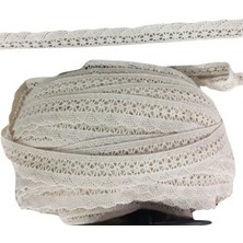 Nuvigo Kopanaki Dantel En 4 cm Şeritli Krem 5 Metre