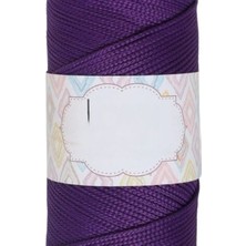 Nuvigo Makrome Ipi 3mm Polyester Koyu Mor