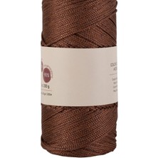 Nuvigo Makrome İpi 3mm  Polyester Kahve Simli