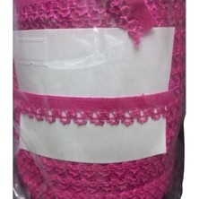 Nuvigo Çamaşır Lastiği Dantelli 1 Cm 1 Metre Fuşya