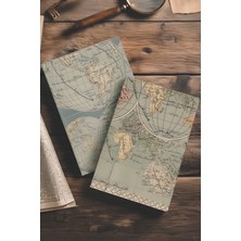 Bazen Defter Dünya Harita Ikili Defter Seti