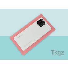 Tkgz Xiaomi Mi 11 LİTE Arka Pil Batarya Kapağı Kapak ( Full Kamera Lensli ) BEYAZ