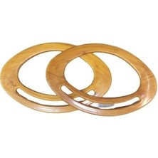 Nuvigo Çanta Sapı Oval Açık Kahverengi 18 cm